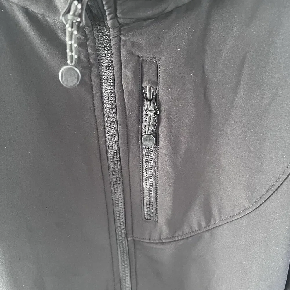 Black Diamond Full Zip‎ Soft Shell Jacket Zip Pockets Mens X-Large Black